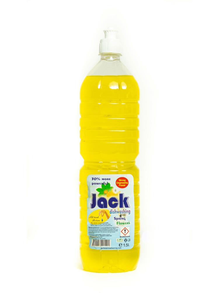 Препарат за домакински съдове „JACK“ 1 литра, Spring Flowers - Елена Амейз