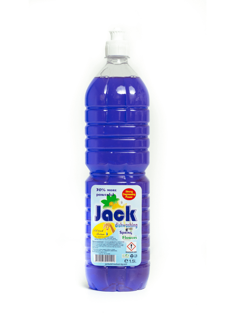 Препарат за домакински съдове „JACK“ 1 литра, Spring Flowers - Елена Амейз